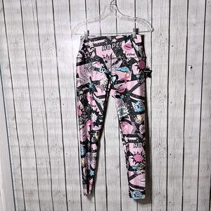Pixie lane cancer awareness leggings size XL